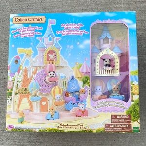 Calico Critters Baby Amusement Park Playset with 3 Collectable Critter Figures